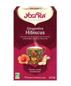 Gingembre Hibiscus BIO, 17 sachets